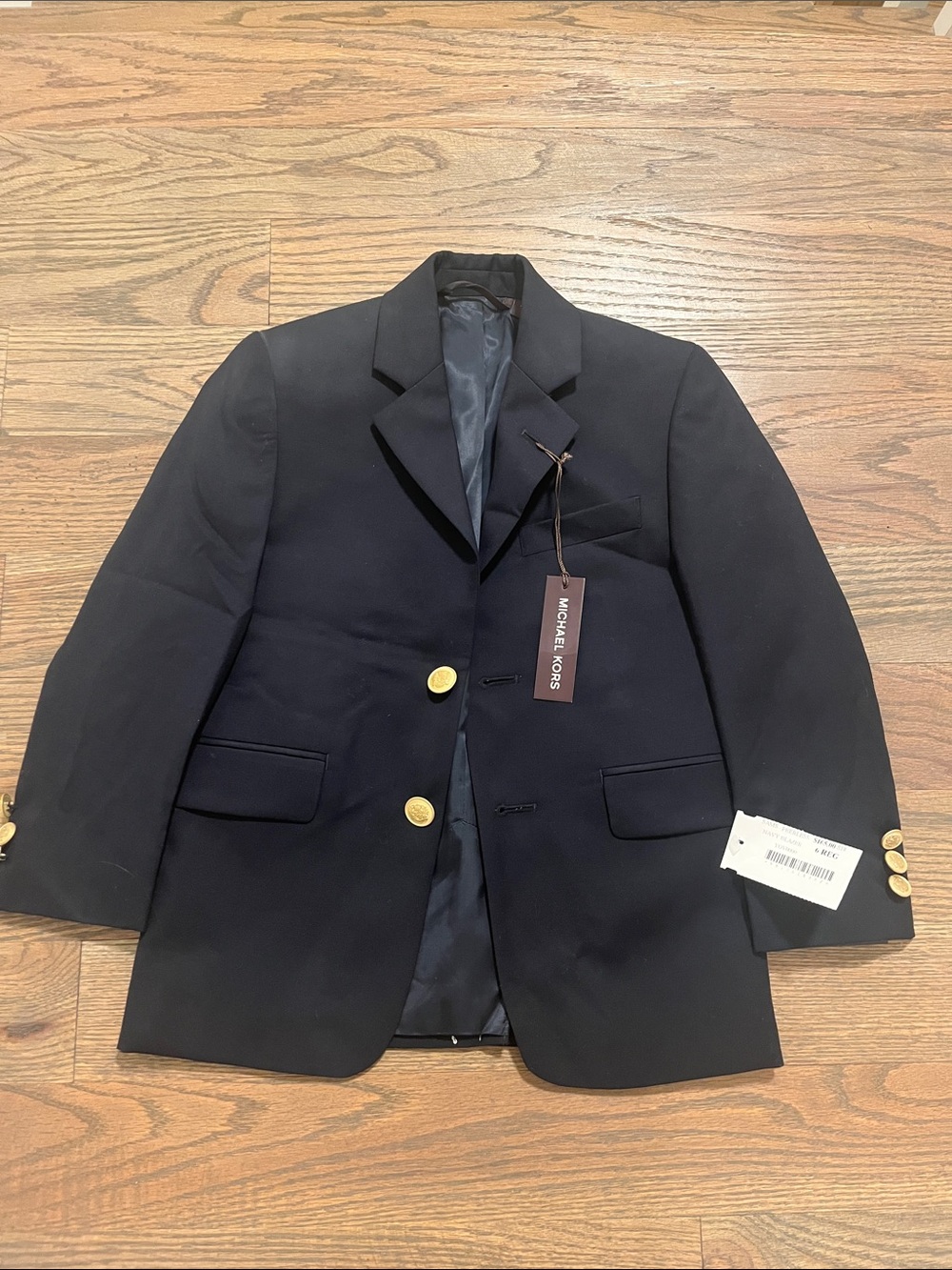 Michael Kors boys navy blazer size 6 NWT